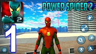 Power Spider Hero 2 - Gameplay Walkthrough Part 1 - Tutorial (iOS, Android)