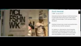 Newcastle Fashion Week Scott Henshall T-shirt Launch