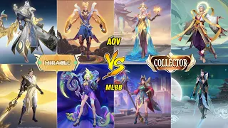 Collector vs. Miracle Skin Showdown: MLBB vs. Arena of Valor - Ultra HD Comparison