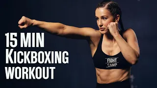 15-MINUTE CARDIO KICKBOXING WORKOUT | Get Ready To Sweat!