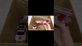 救急車 消防車 パトカーのミニカー坂道を走る！サイレンあり☆緊急走行 Ambulance Fire engine Police car minicars run the slope!