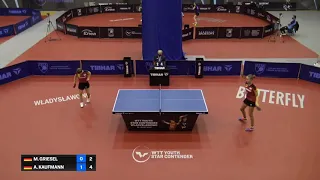 Mia Griesel (GER) vs Annett Kaufmann (GER) | U15 SF | 2021 WTT Youth Star Contender Wladyslawowo