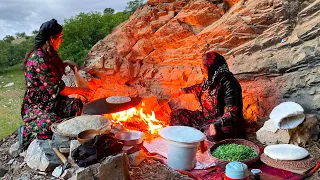 2 DAYS of beautiful IRAN in spring nature with cooking of rural life 🏕️