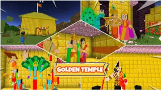 I Make Golden Temple ( Ram/Krishn🦚) Temple || Insane Indian God's Mod For Minecraft Pocket Edition.