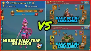 Lords Mobile - Rally Trap 270M Vs 850% | InsaneTraps