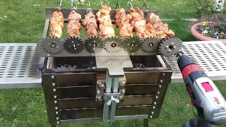 Barbecue grill with drill / гриль с дрелью / saslykine