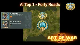 Art of war 3 || Ai Top 1 Star League - Forty Roads map