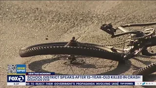 13-year-old Mountain View cyclist killed in crash with truck