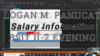 Visual Basic Salary Information Using CRUD