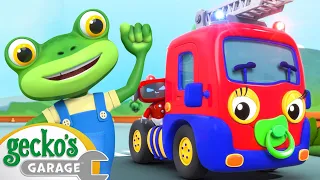 Firefighter Baby Truck‼️｜Gecko's Garage｜Funny Cartoon For Kids｜Learning Video For Toddlers