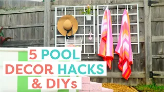 Make These 5 Pool Decor DIYs & Hacks | Outdoor Summer Hacks