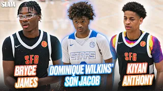 Bryce James and Kiyan Anthony  vs Dominique Wilkins' Son Jacob 🤩🚨 | SFG vs Georgia Stars