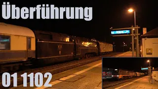 Überführung der Stromlinienlok 01 1102 samt Rheingold-Wagen zurück nach Deutschland | 16.11.2021