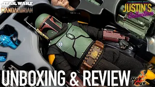 Hot Toys Boba Fett Repaint Armor & Throne The Mandalorian Unboxing & Review
