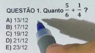 3 QUESTÕES DE MATEMÁTICA RESOLVIDAS DE FRAÇÕES PARA ESTUDO DE CONCURSOS