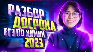 РАЗБОР ДОСРОКА ЕГЭ ПО ХИМИИ 2023 | Химия ЕГЭ — Екатерина Строганова