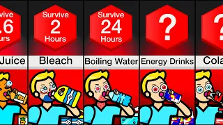 Comparison: How Long Could You Survive Drinking Only ___