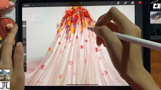 điều chỉnh Brush vẽ nét thanh nét đậm trên Procreate