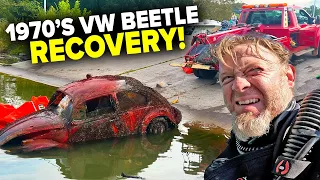 1970's Volkswagen Beetle Found After 50 Years Underwater!