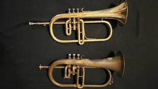 vintage flugelhorn comparison: 1934 Couesnon & 1939 C. Mahillon