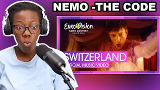 Nemo - The Code | Switzerland 🇨🇭 | Official Music Video | Eurovision 2024 REACTION