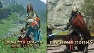 Dragon's Dogma 1 Dark Arisen VS Dragon's Dogma 2 | ALL VOCATIONS Gameplay Comparison【4K60ᶠᵖˢ】