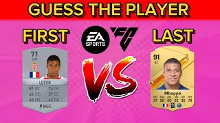 FIRST VS LAST FIFA CARD | GUESS THE FOOTBALL PLAYER