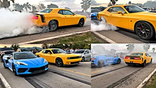 CHALLENGER VS CORVETTE | ME ACABE LAS LLANTAS