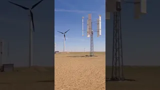 TALOS vertical-axis wind turbine at a low wind speed