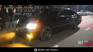 ДРИФТЕР против ДРАГСТЕРА . Toyota Crown Athlete JZS 171 Vs Nissan SX200 1JZ-GTE Borg S200SX