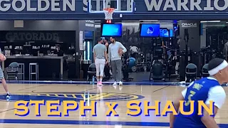 📺 Stephen Curry x Shaun Livingston + workout w. Bruce Fraser on 3s via DHOs (dribble hand-offs)/PHX