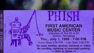 Phish “Roggae” 7/1/99 Antioch, TN featuring special guests