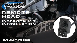 Installing the Remote Head Mount for the Maverick R