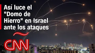 Video muestra el Domo de Hierro de Israel interceptando lluvia de cohetes cerca de Gaza