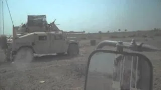 Firing Main Gun in Iraq M1A1SA