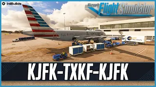 MSFS LIVE | Real World American Airlines OPS | Fenix A320 | Frame Gen Mod | NYC to Bermuda