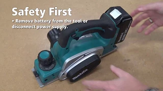 Makita - How To: Change Planer Blades