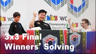 Rubik's WCA World Championship 2023: 3x3 Final - Podium's Solves during 3x3 Finals