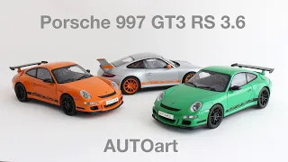 Review AUTOart 1/18 - Porsche 911 997 GT3 RS 3.6 2007