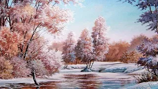 Очаровательные зимние пейзажи художника Владимира Воробьева.