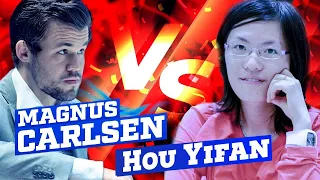 World Chess Champion Magnus Carlsen vs Woman No.1 Grandmaster Hou Yifan 2021 (Rapid)