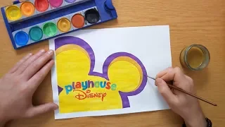 Playhouse Disney logo - painting