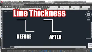 how to change line thickness in autocad