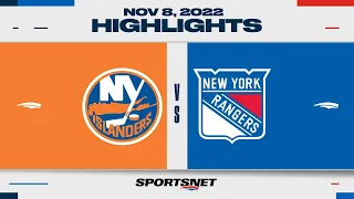 NHL Highlights | Islanders vs. Rangers - November 8, 2022