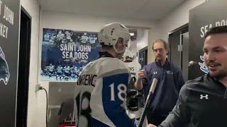 Sea Dogs celebrations in the dressing room after the win  - 26-06-22