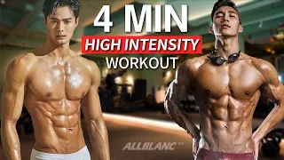 4 MIN Full Body Workout with The Most Handsome Guy in the World🔥 | 세계 미남 1위와 함께하는 고강도 전신 타바타🔥