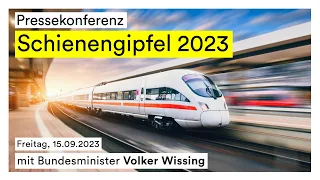 Live: Pressekonferenz zum Schienengipfel 2023 | #Wissing