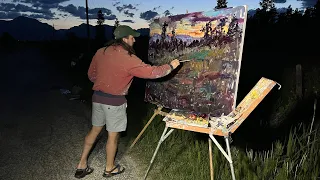 Plein Air Painting & Studio: After Sunset, Montana  48x60 - Turner Vinson