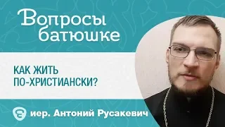 Как жить по-христиански? Православие в деталях. Иерей Антоний Русакевич