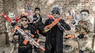 LTT Films : Captain Warriors S.E.A.L X Nerf Guns Fight Criminal Group Grakk Mask New Boss
